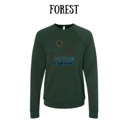 CP - Chill Zone - Sponge Fleece Raglan Sweatshirt - Greens, Neutrals