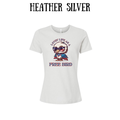 PP - Lovin' Life As A Free Bird - Women's Relaxed Fit Tee - Neutrals