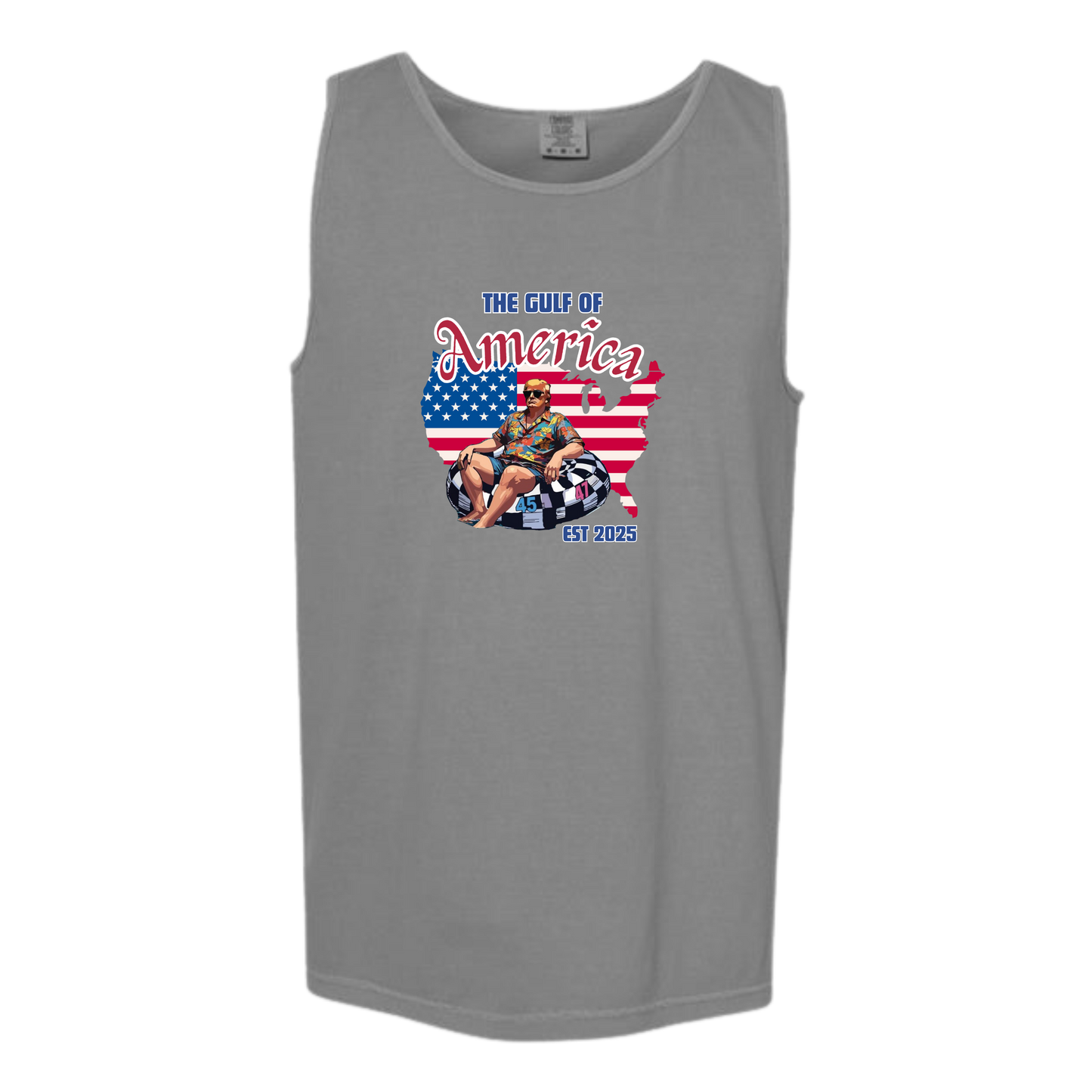 The Gulf of America - Comfort Colors - Unisex Tank - Neutral Colors & Blues