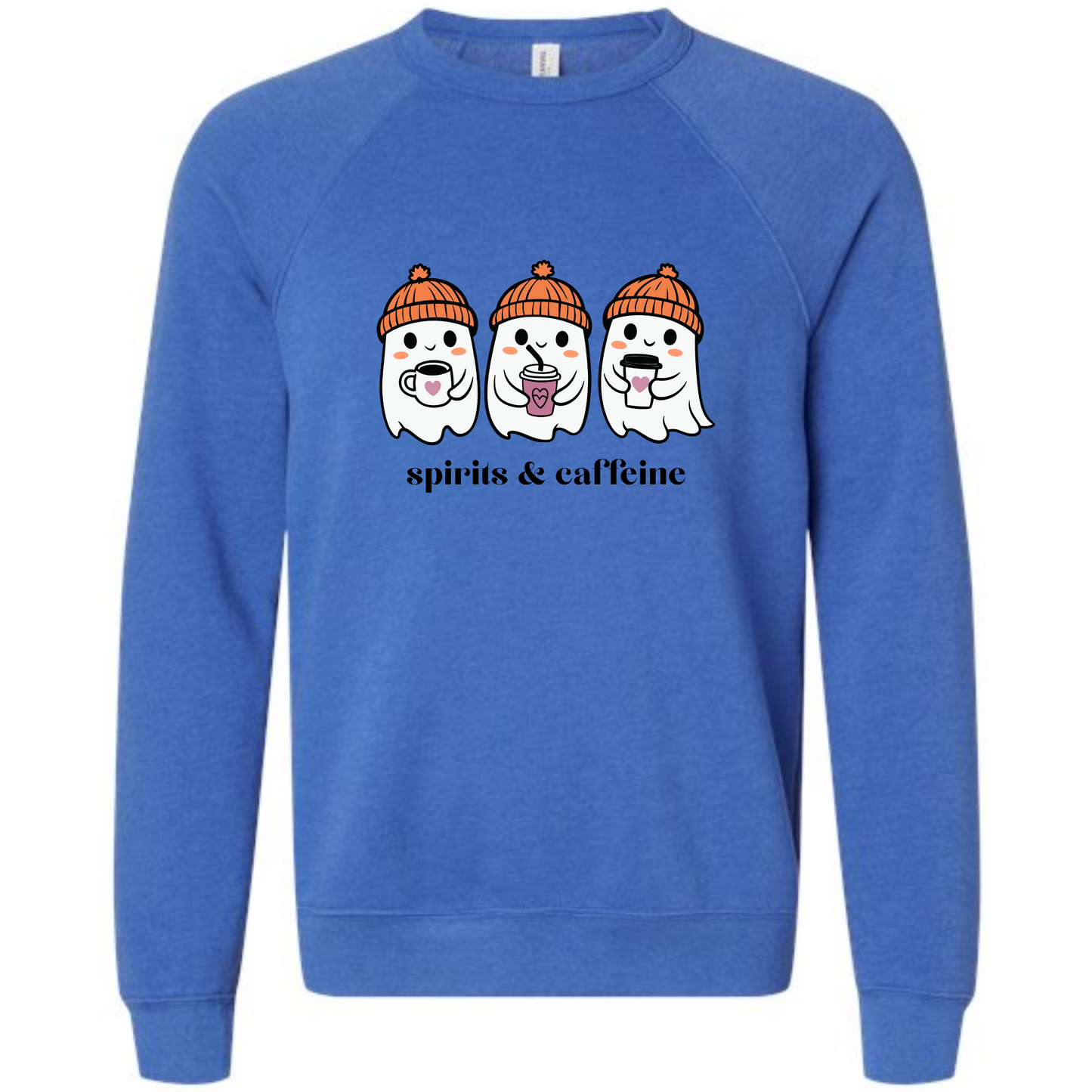 HP - Spirits & Caffeine - Sponge Fleece Raglan Sweatshirt - Blues, Purples