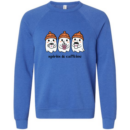 HP - Spirits & Caffeine - Sponge Fleece Raglan Sweatshirt - Blues, Purples