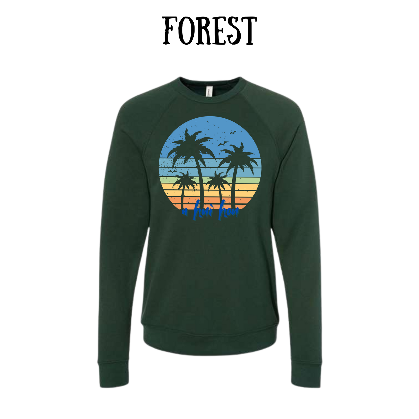 VP - A Hui Hou  - Sponge Fleece Raglan Sweatshirt - Greens, Neutrals