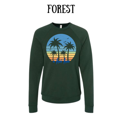 VP - A Hui Hou  - Sponge Fleece Raglan Sweatshirt - Greens, Neutrals