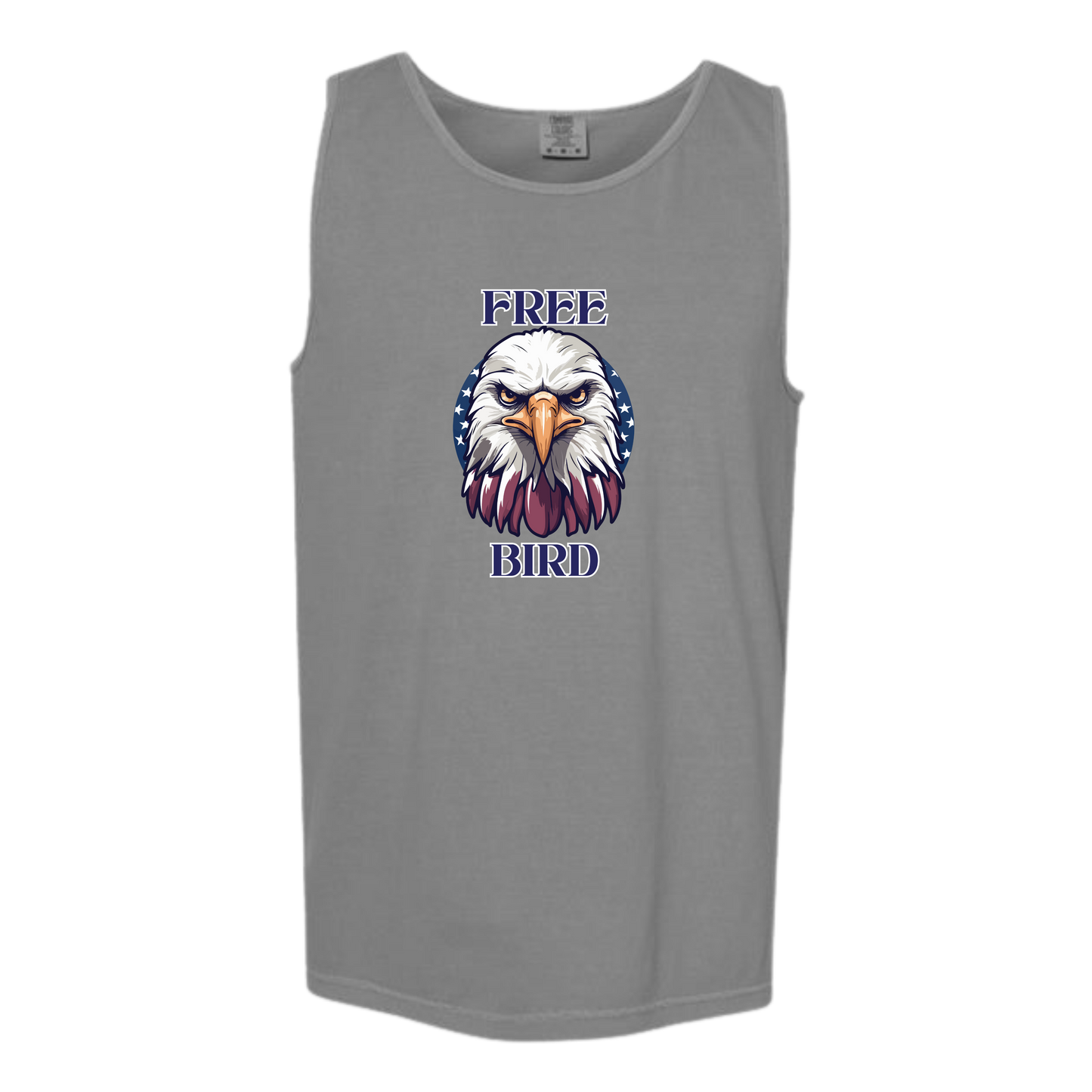 Free Bird - Comfort Colors - Unisex Tank - Neutral Colors & Blues