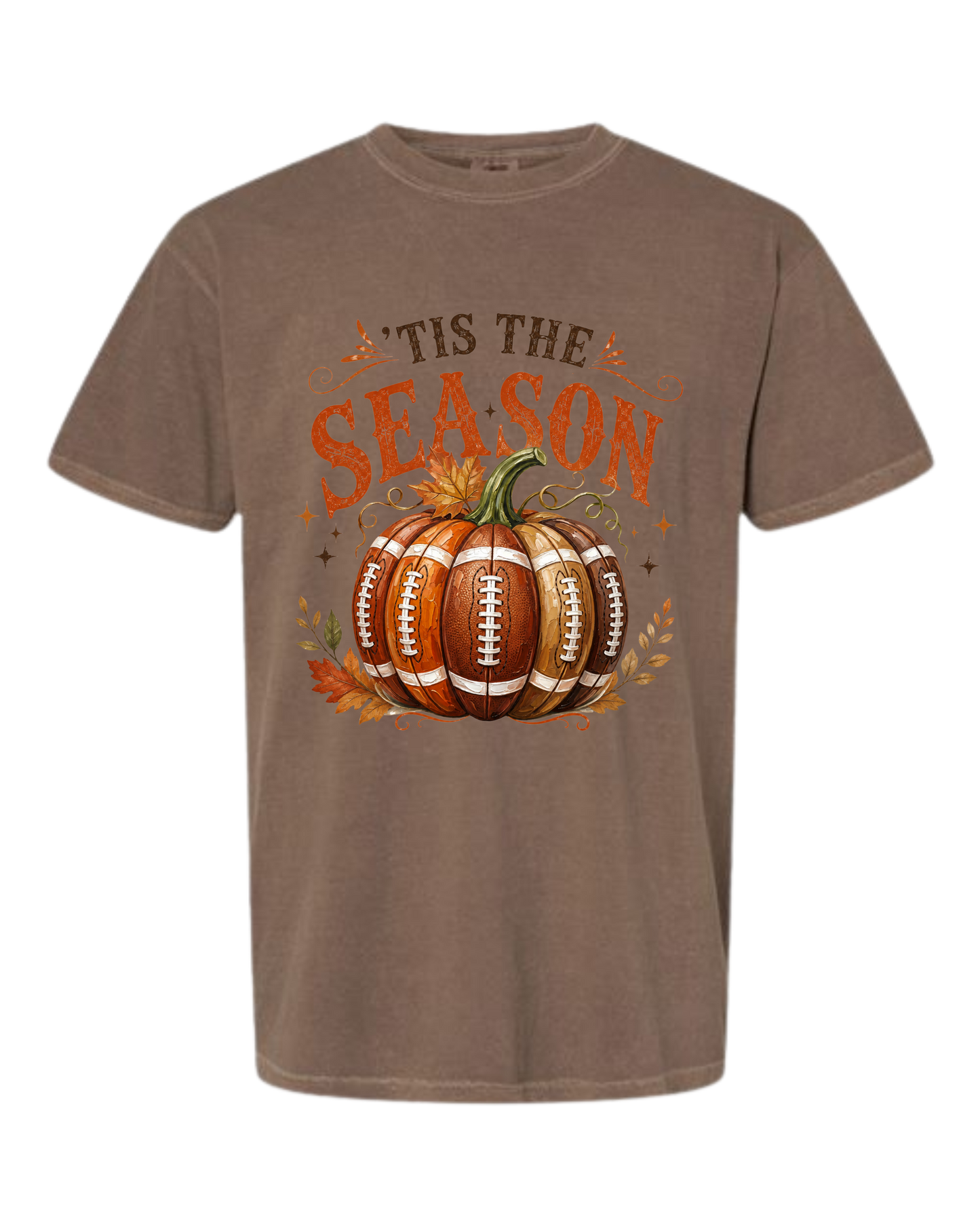 'Tis Football Season - Comfort Colors - Heavyweight Unisex Tee - Neutral Colors