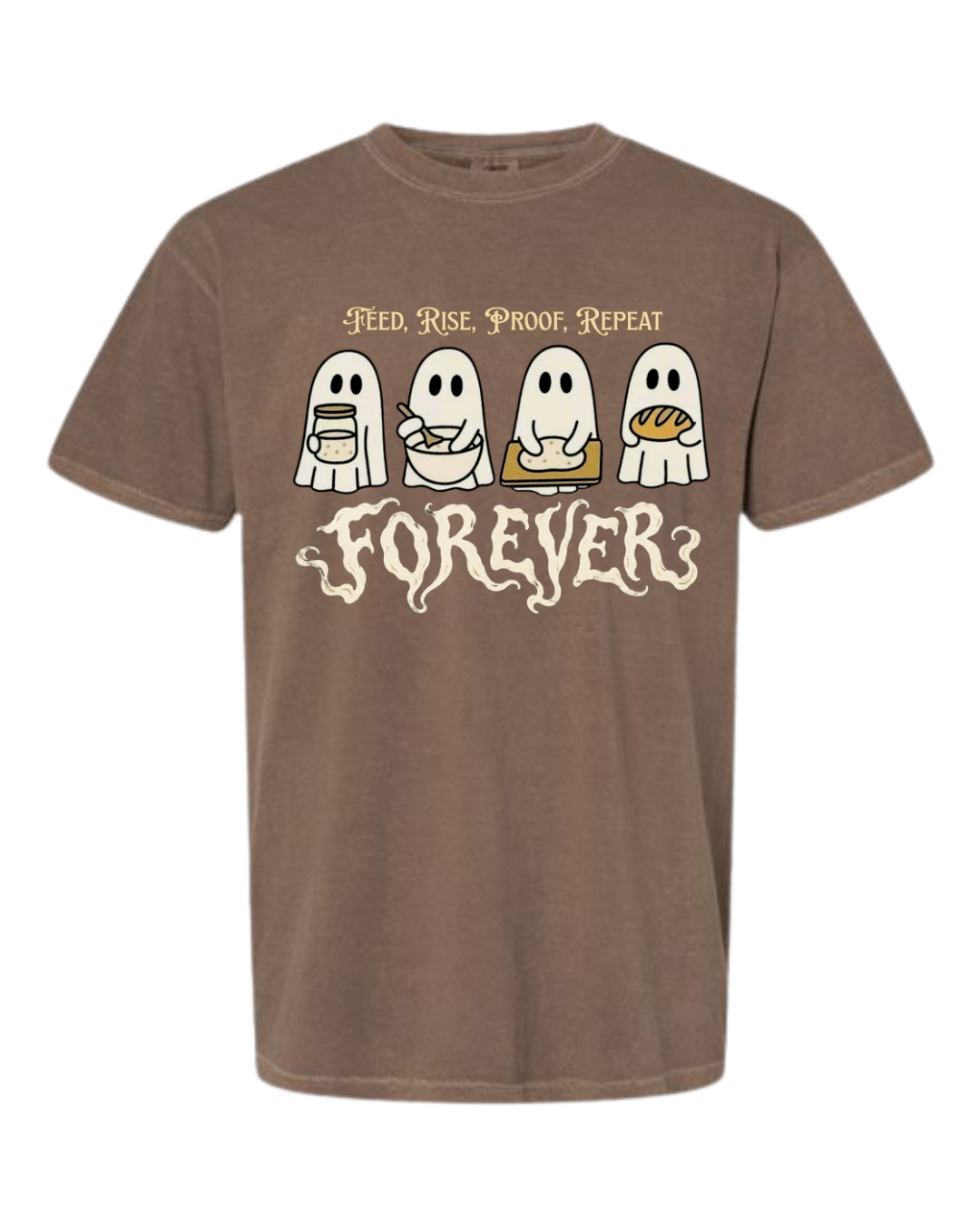 Sourdough Ghosties - Comfort Colors - Heavyweight Unisex Tee - Neutral Colors