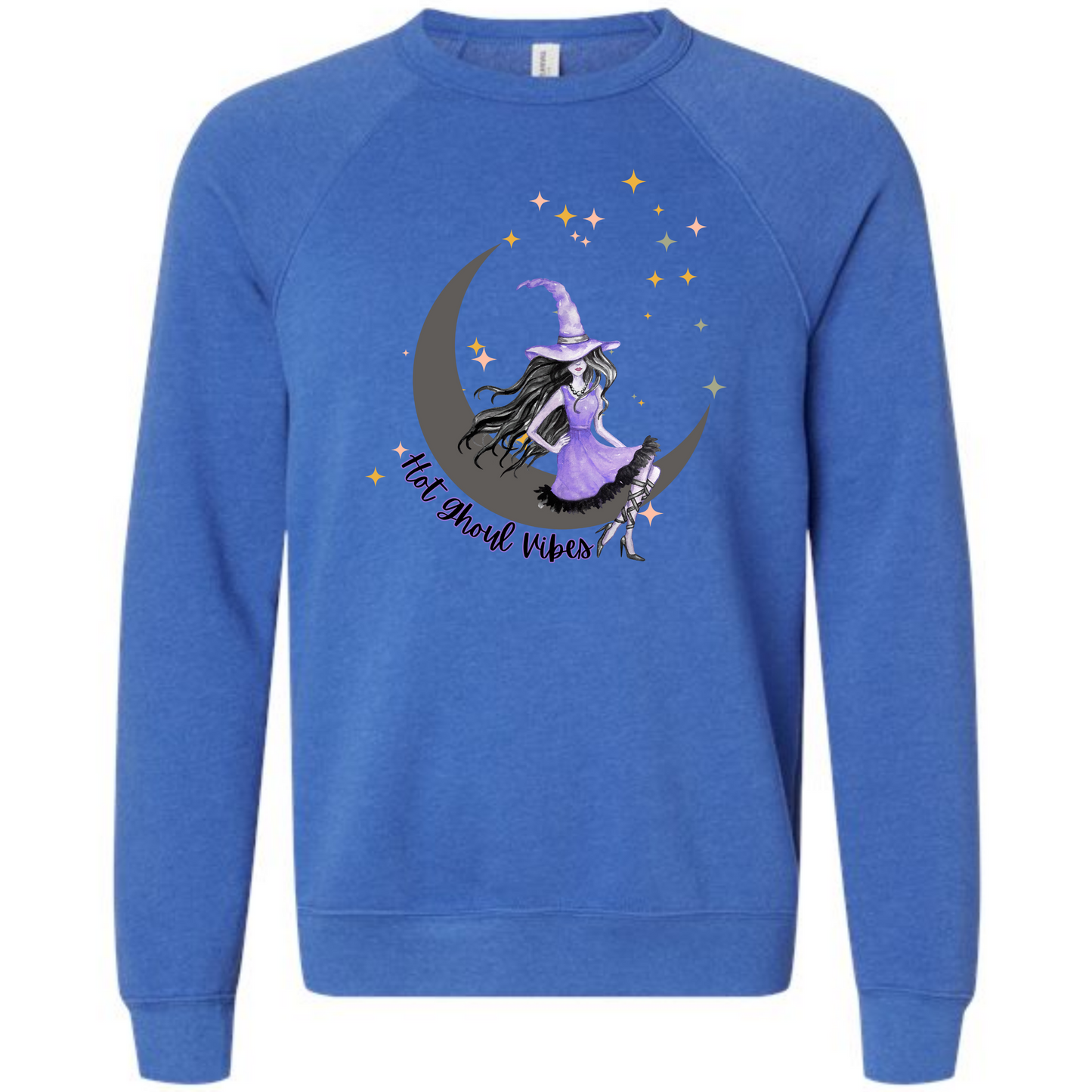 HP - Hot Ghoul Vibes - Sponge Fleece Raglan Sweatshirt - Blues, Purples
