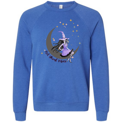 HP - Hot Ghoul Vibes - Sponge Fleece Raglan Sweatshirt - Blues, Purples
