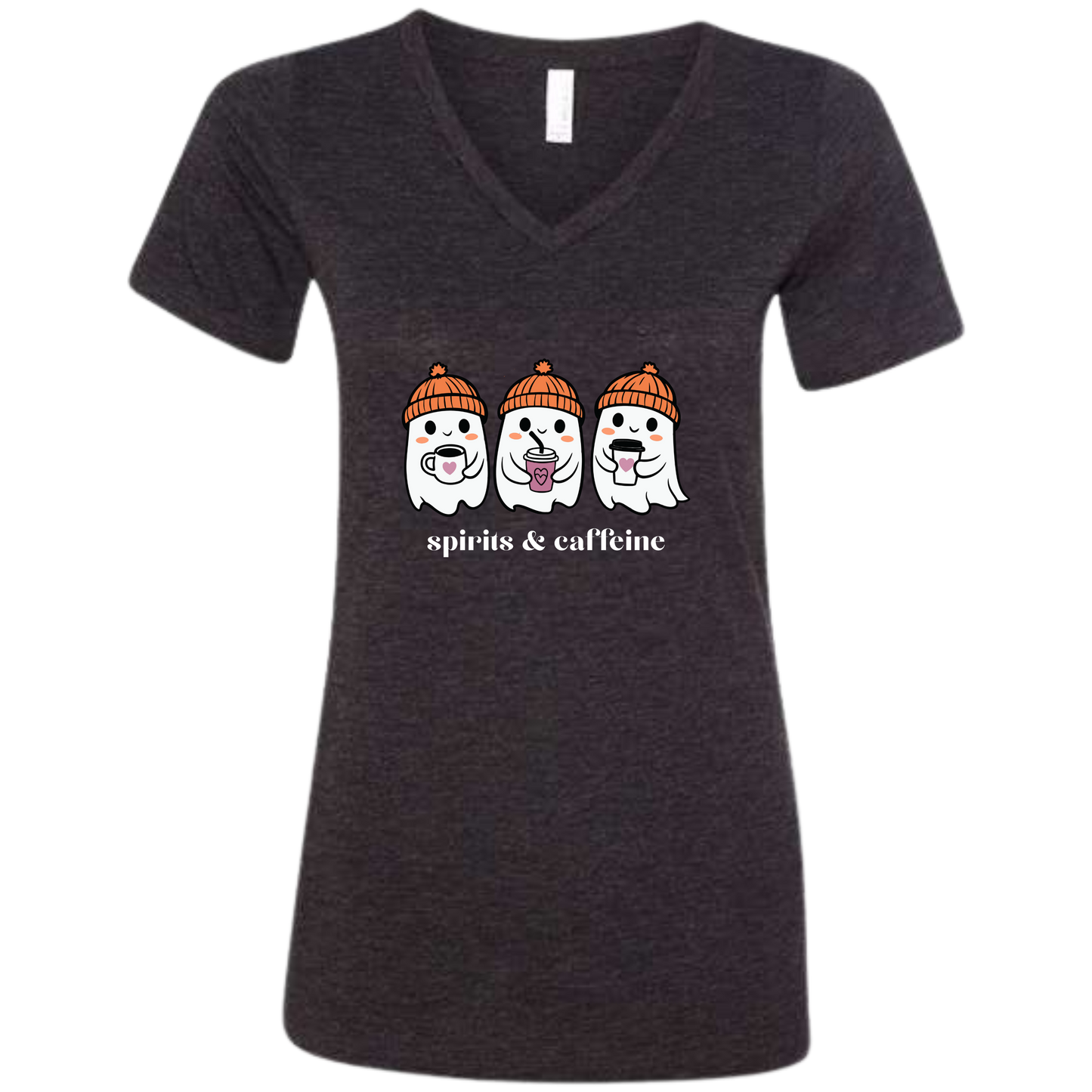 Spirits & Caffeine - Women's V-Neck - Assorted Colors