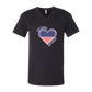 One Nation One Heart - Bella+Canvas - Unisex V-Neck - Neutral Colors