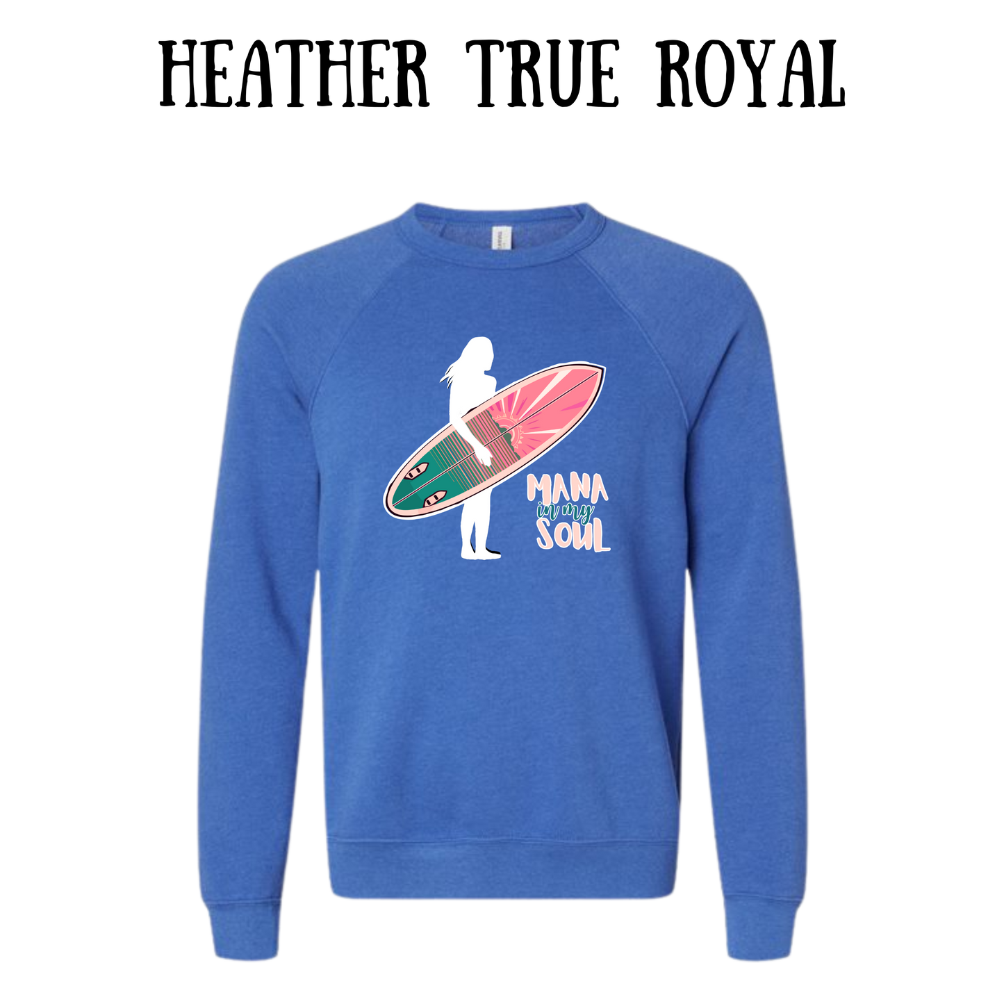 VP - Mana in My Soul - Sponge Fleece Raglan Sweatshirt - Blues, Purples