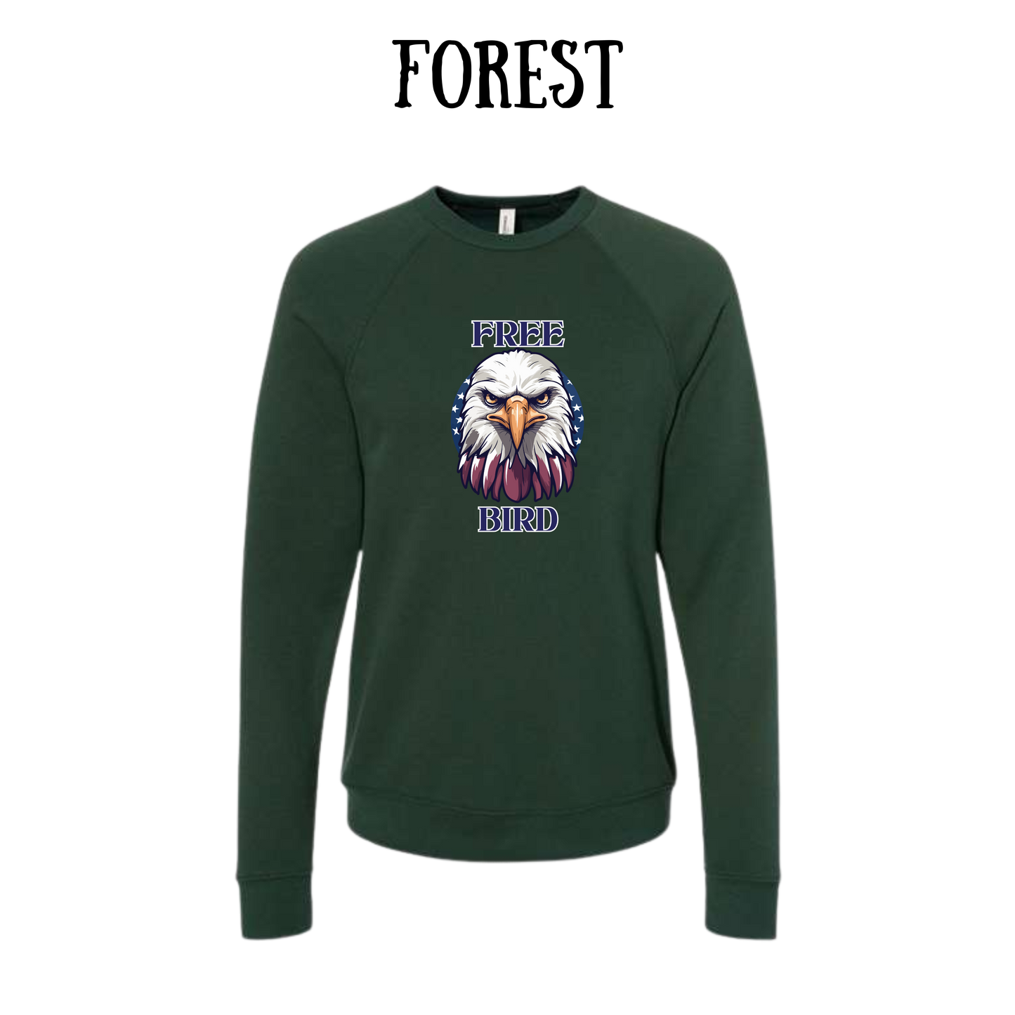 PP - Free Bird - Sponge Fleece Raglan Sweatshirt - Greens, Neutrals