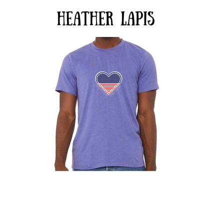 PP - One Nation One Heart - Unisex Tee - Pinks, Purples, Neutrals