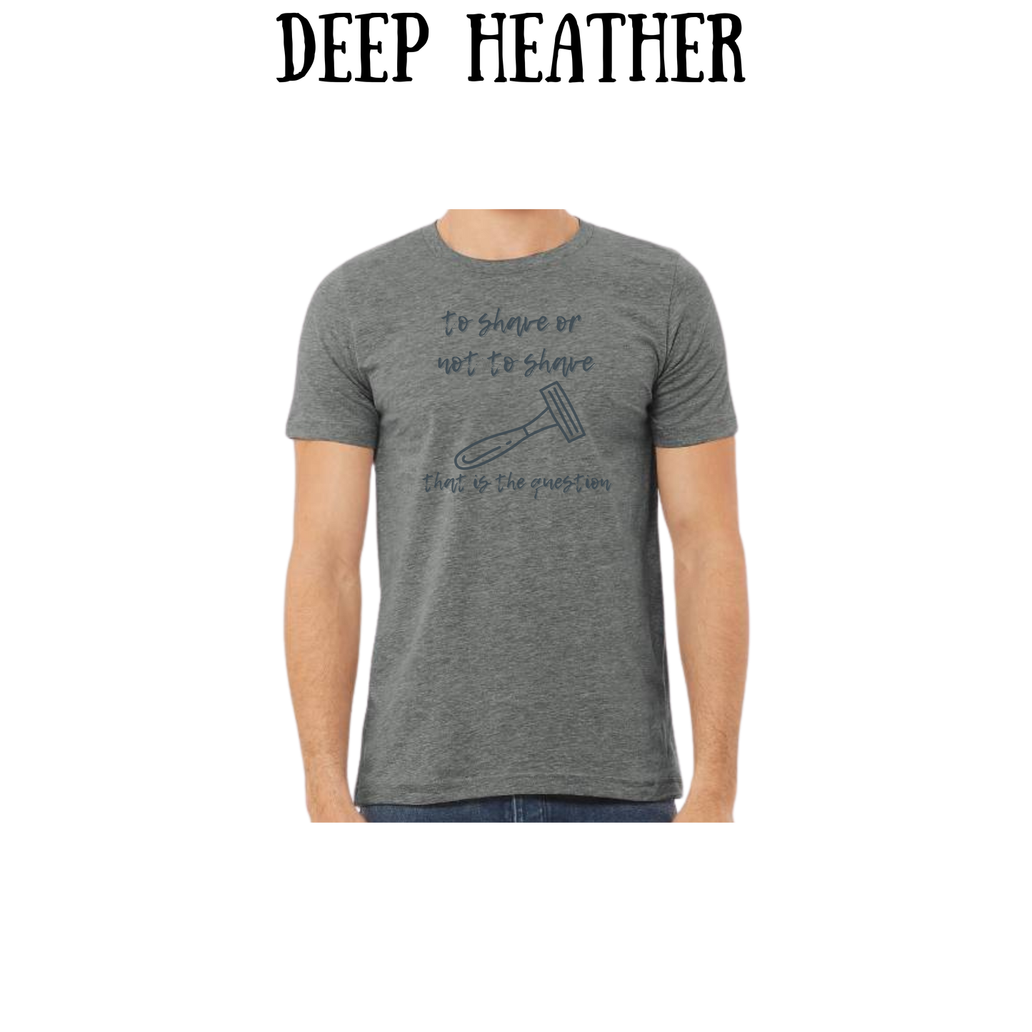 to shave or not to shave - unisex tee - pinks, purples, neutrals