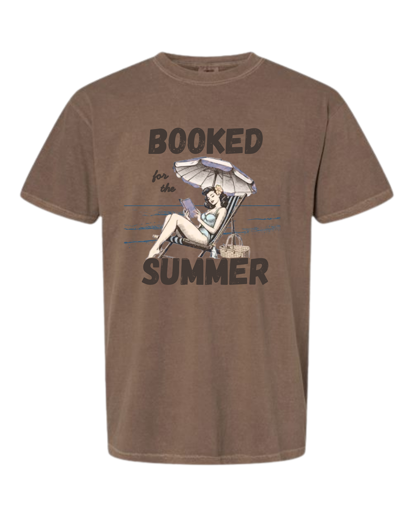 Booked for the Summer - Comfort Colors - Heavyweight Unisex Tee - Neutral Colors