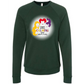 HP - Calming Circle - Sponge Fleece Raglan Sweatshirt - Greens, Neutrals