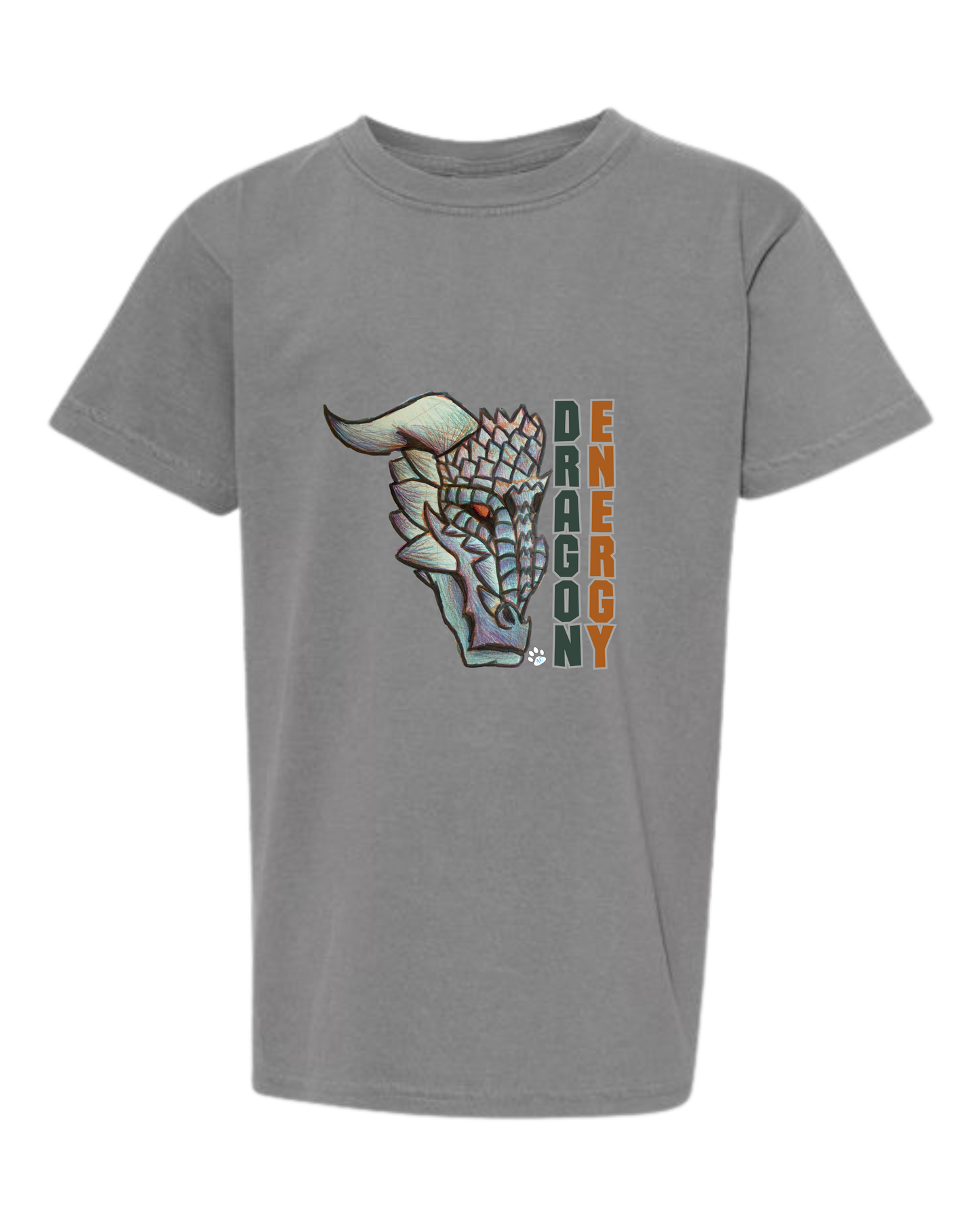 Dragon Energy - Comfort Colors - Heavyweight Youth Tee - Neutral Colors & Blues
