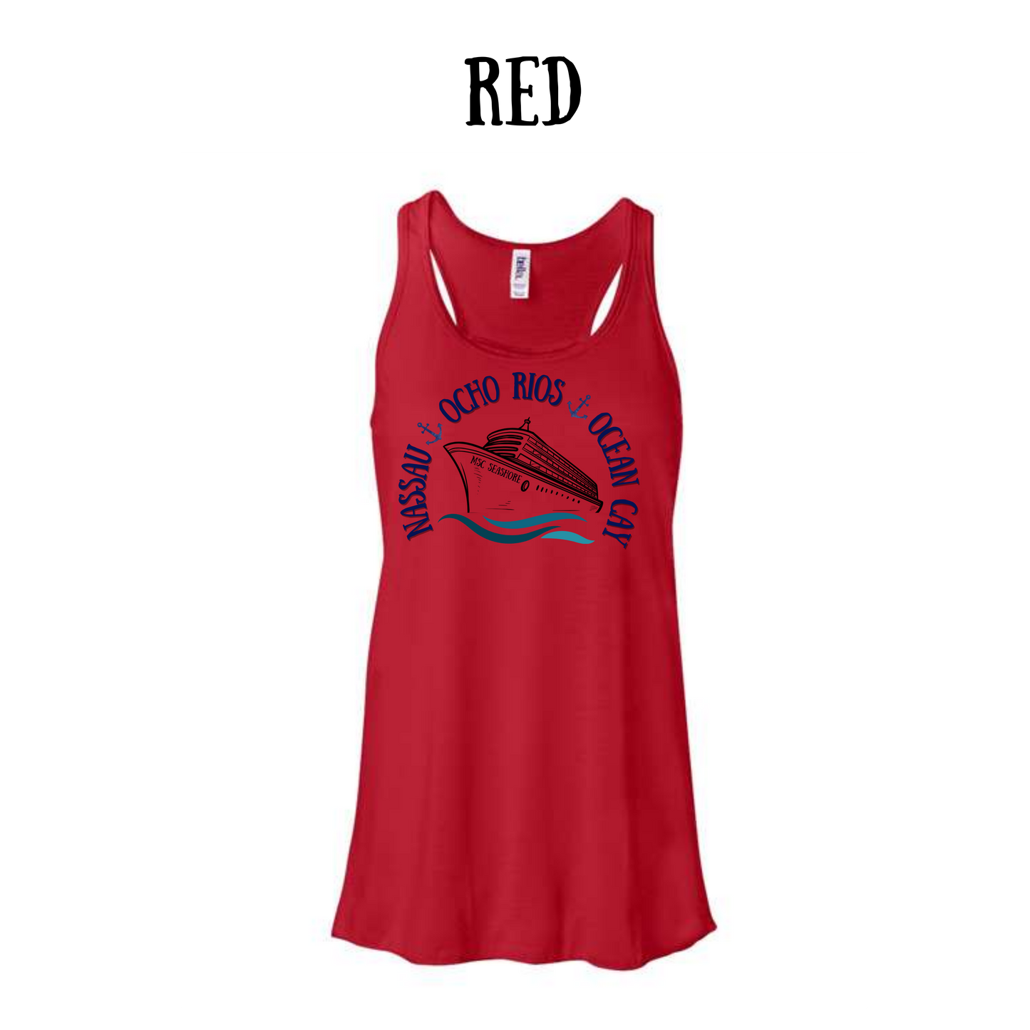 VP - MSC Seashore - Women's Flowy Racerback Tank