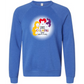 HP - Calming Circle - Sponge Fleece Raglan Sweatshirt - Blues, Purples