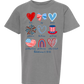Galatians 5 - Patriotic - Comfort Colors - Heavyweight Youth Tee - Neutral Colors & Blues