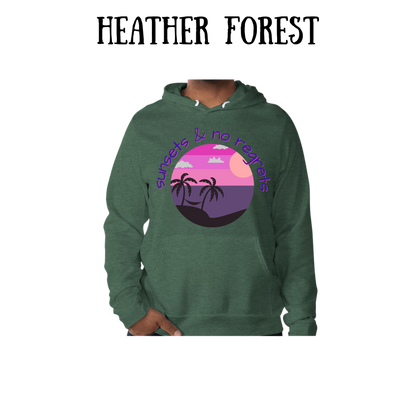 VP - Sunsets & No Regrets - Sponge Fleece Hoodie - Greens, Neutrals