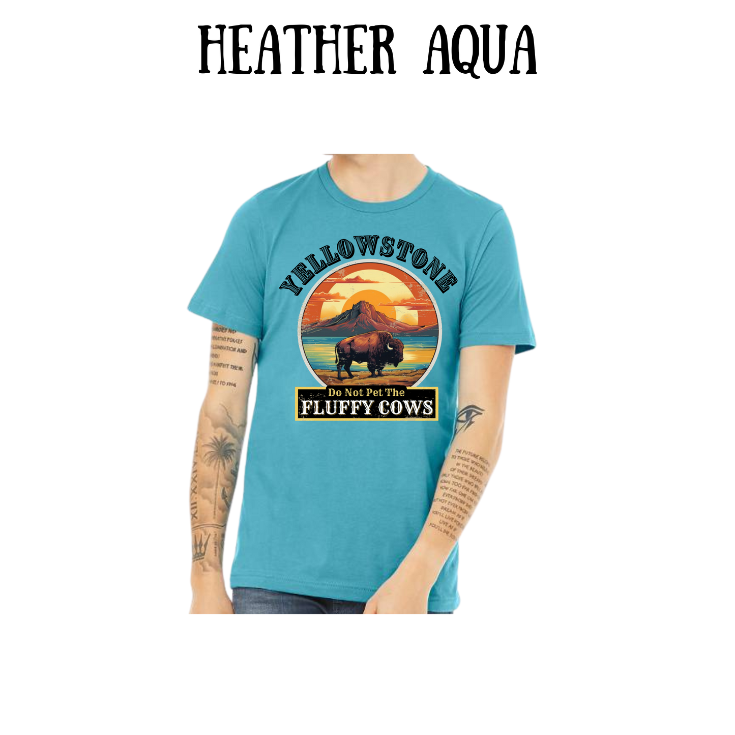 CP - Yellowstone: Fluffy Cows - Unisex Tee - Blues