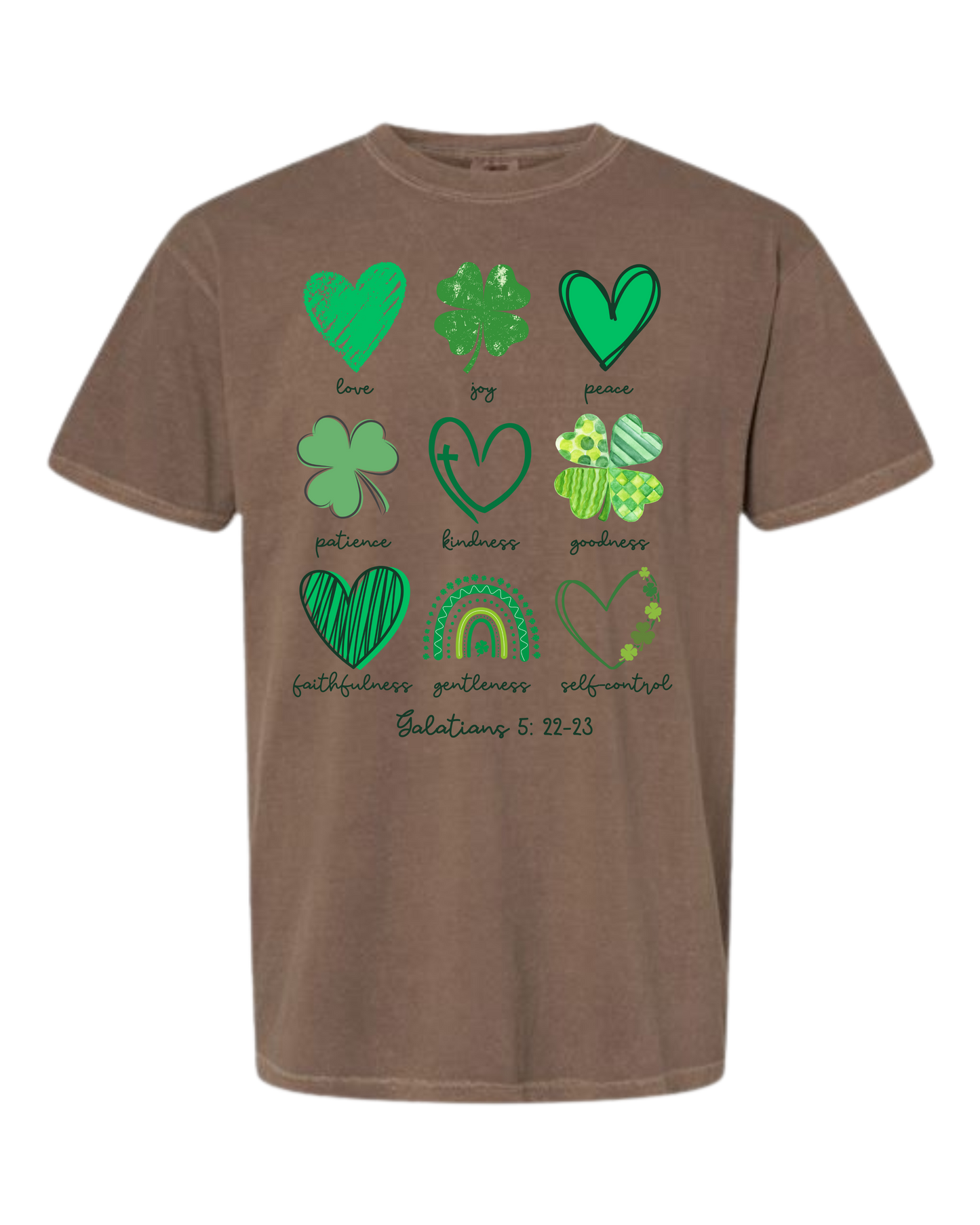 Galatians 5 - St Patrick's Day - Comfort Colors - Heavyweight Unisex Tee - Neutral Colors