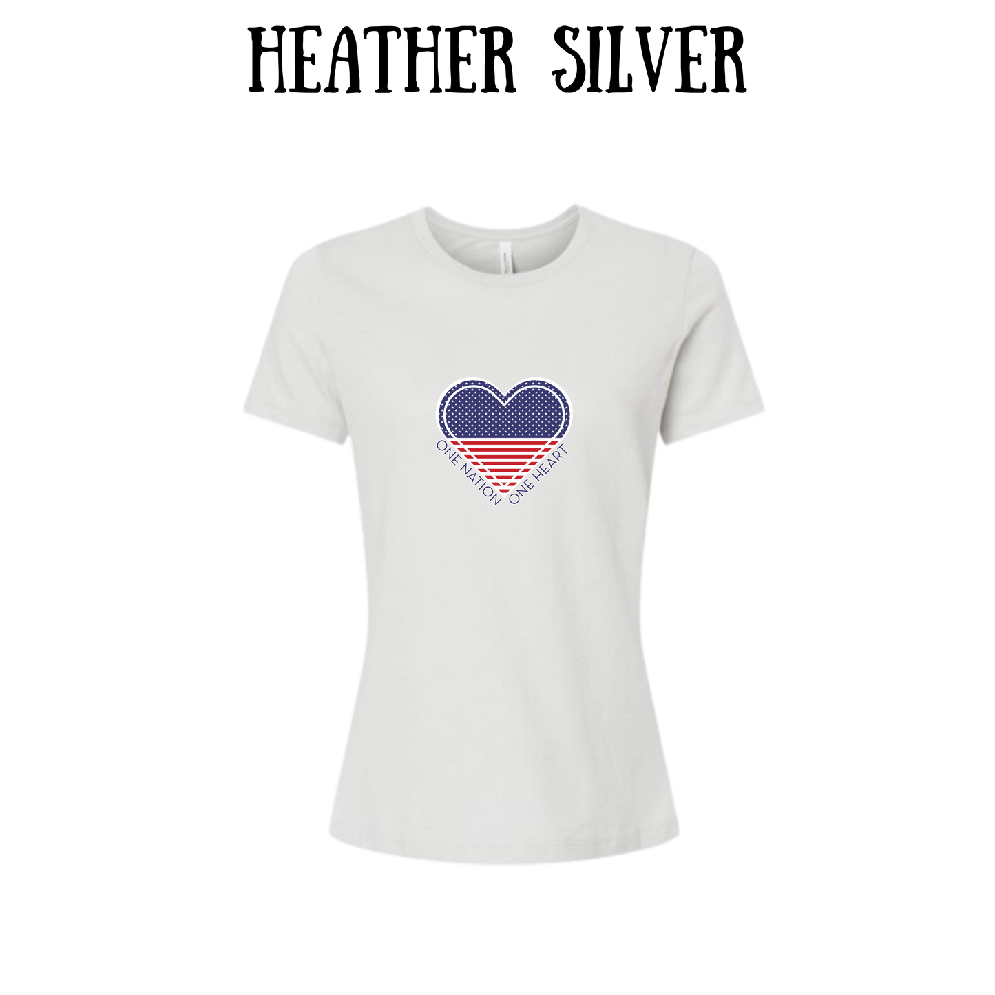PP - One Nation One Heart - Women's Relaxed Fit Tee - Neutrals