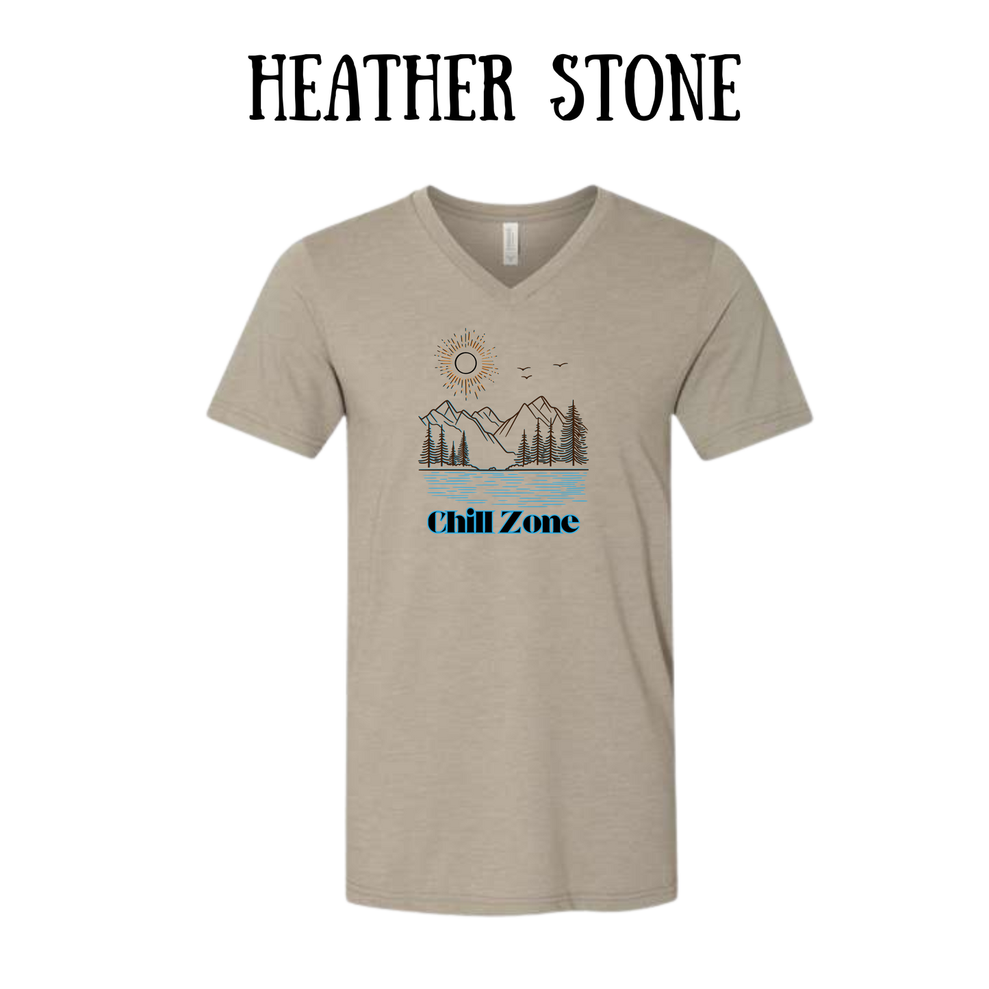 CP - Chill Zone - Unisex V-Neck - Neutral Colors