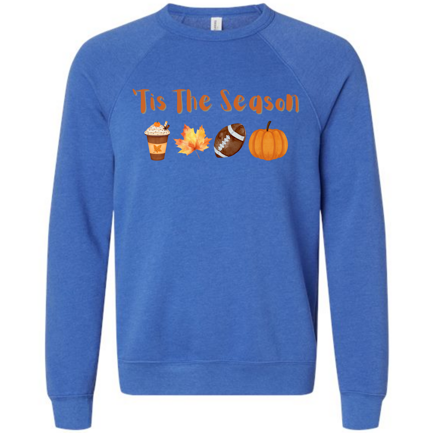 'Tis the Season - Fall - Sponge Fleece Raglan Sweatshirt - Blues, Purples