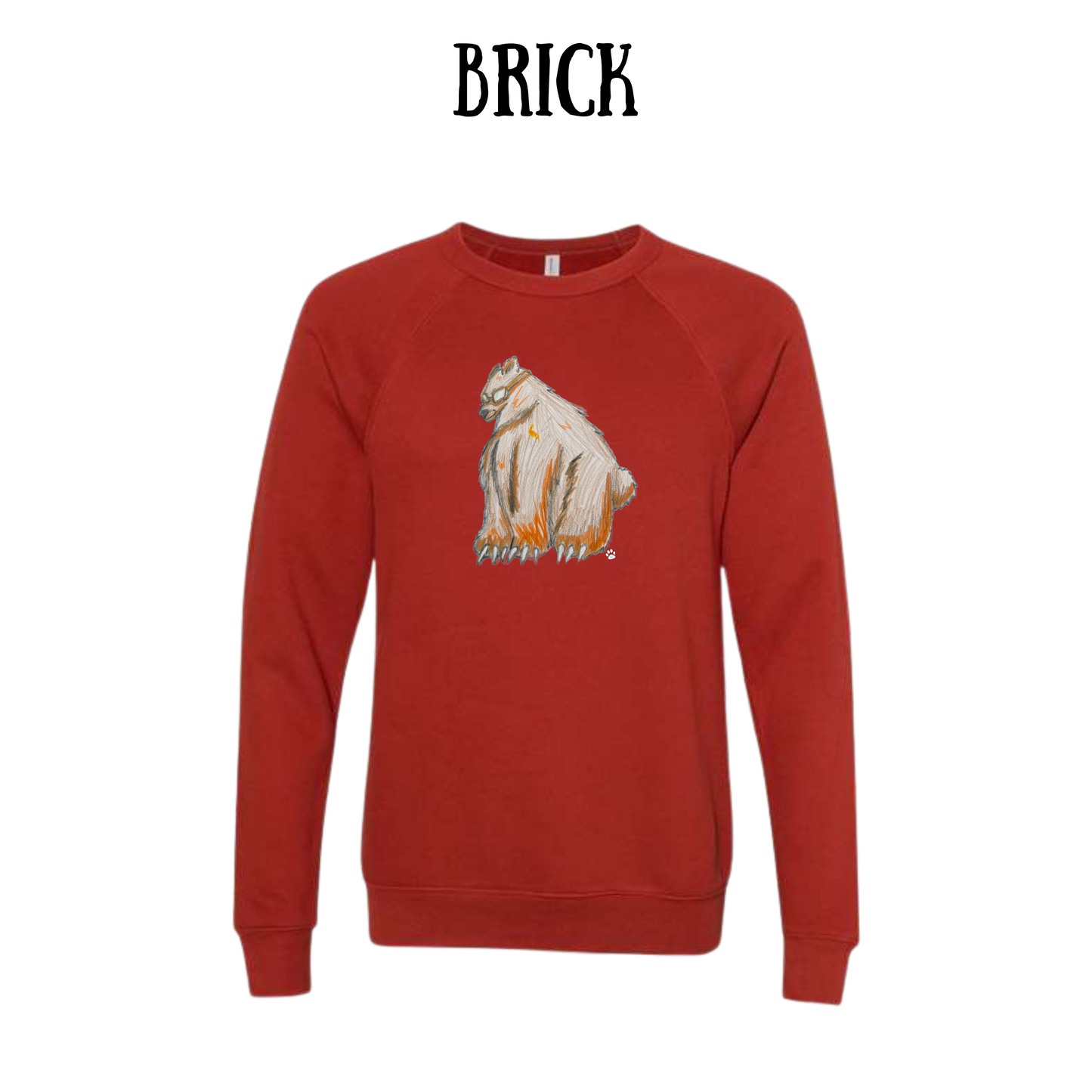 AC - Muscle Bear - Sponge Fleece Raglan Sweatshirt - Assorted Colors