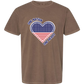 One Nation One Heart - Comfort Colors - Heavyweight Unisex Tee - Neutral Colors