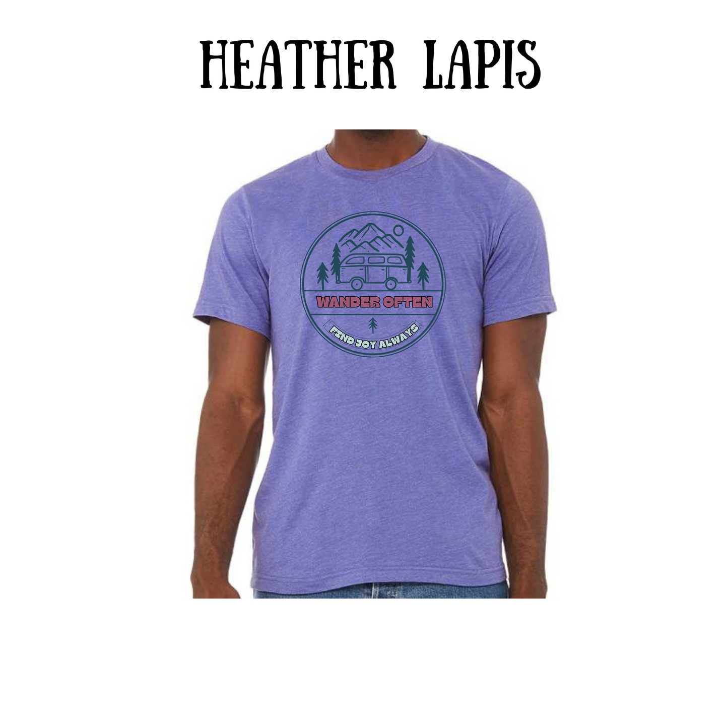 CP - Wander Often - Unisex Tee - Pinks, Purples, Neutrals