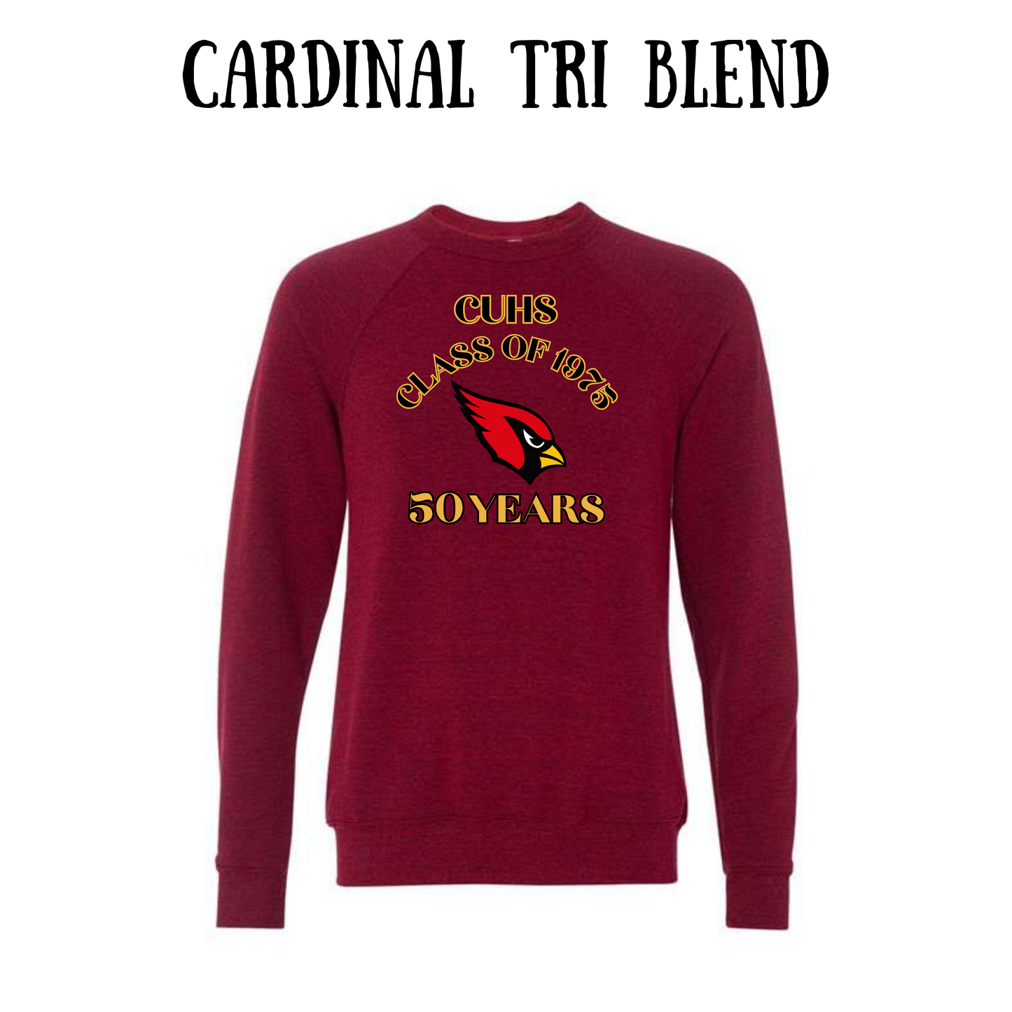 CUHS - Sponge Fleece Raglan Sweatshirt - Assorted Colors