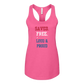 Saved. Free. Loud & Proud - Bella+Canvas - Women's Jersey Racerback Tank