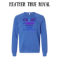 VP - Cruise Crew FAFO - Sponge Fleece Raglan Sweatshirt - Blues, Purples