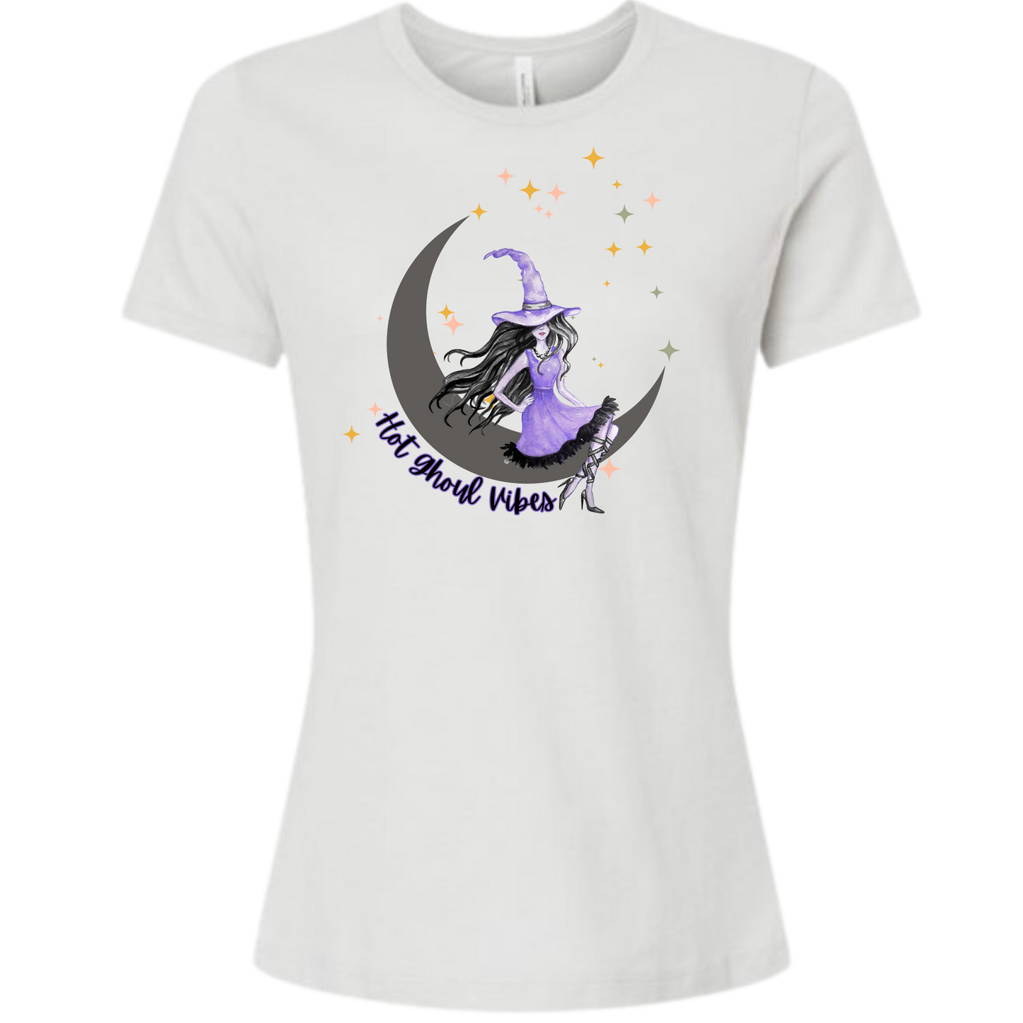 HP - Hot Ghoul Vibes - Women's Relaxed Fit Tee - Neutrals