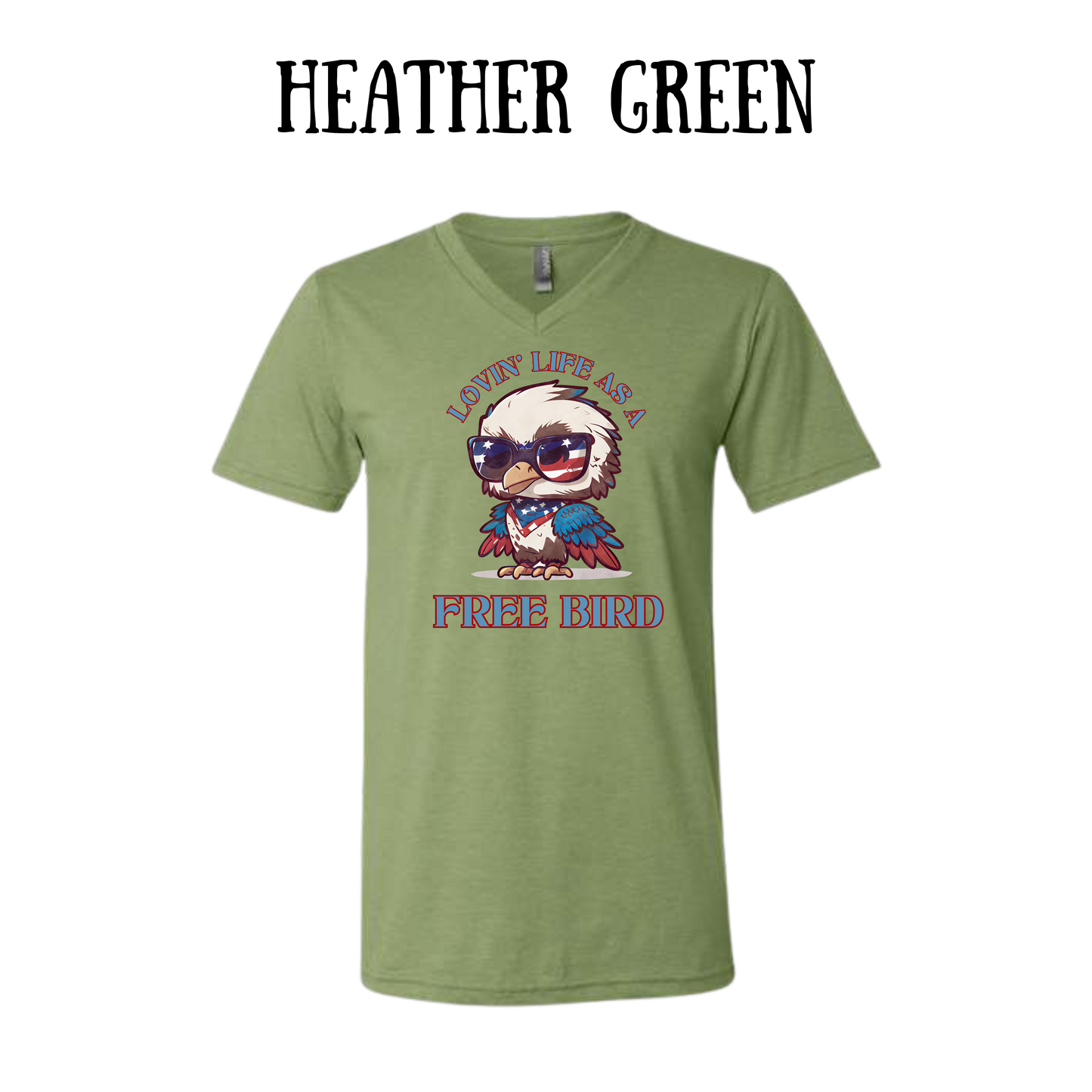 PP - Loving Life As A Free Bird - Unisex V-Neck - Assorted Colors
