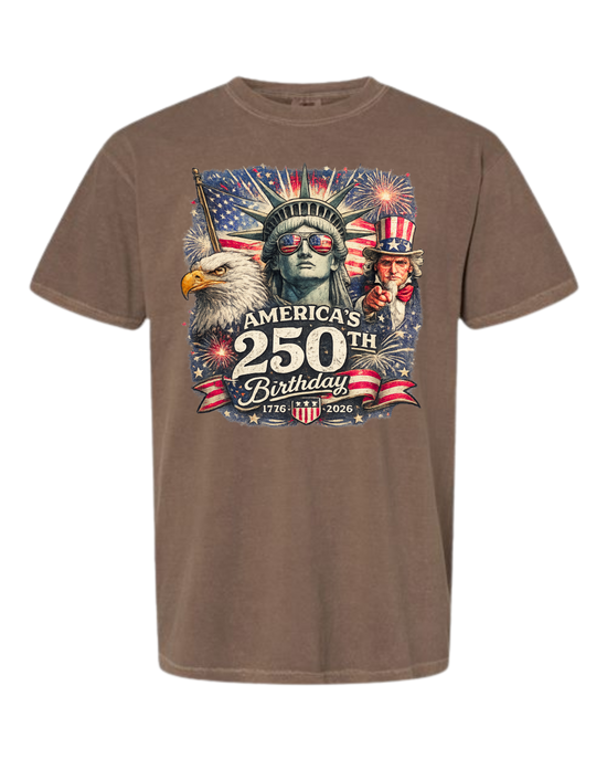 America's 250th Birthday - Comfort Colors - Heavyweight Unisex Tee - Neutral Colors