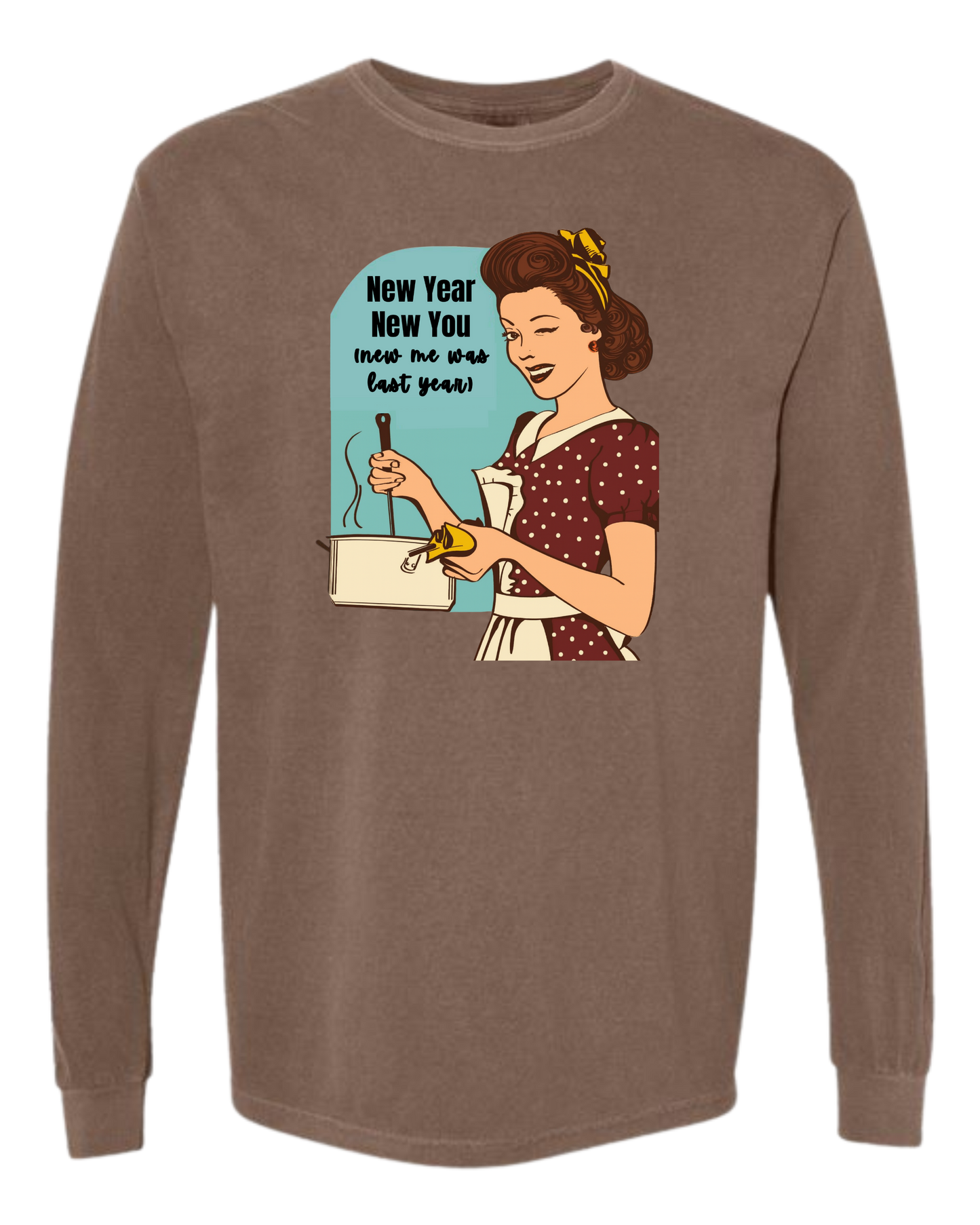 New Year New You - Comfort Colors - Heavyweight Long Sleeve Tee - Neutral Colors
