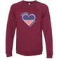 One Nation One Heart - Sponge Fleece Raglan Sweatshirt - Assorted Colors