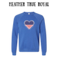 PP - One Nation One Heart - Sponge Fleece Raglan Sweatshirt - Blues, Purples