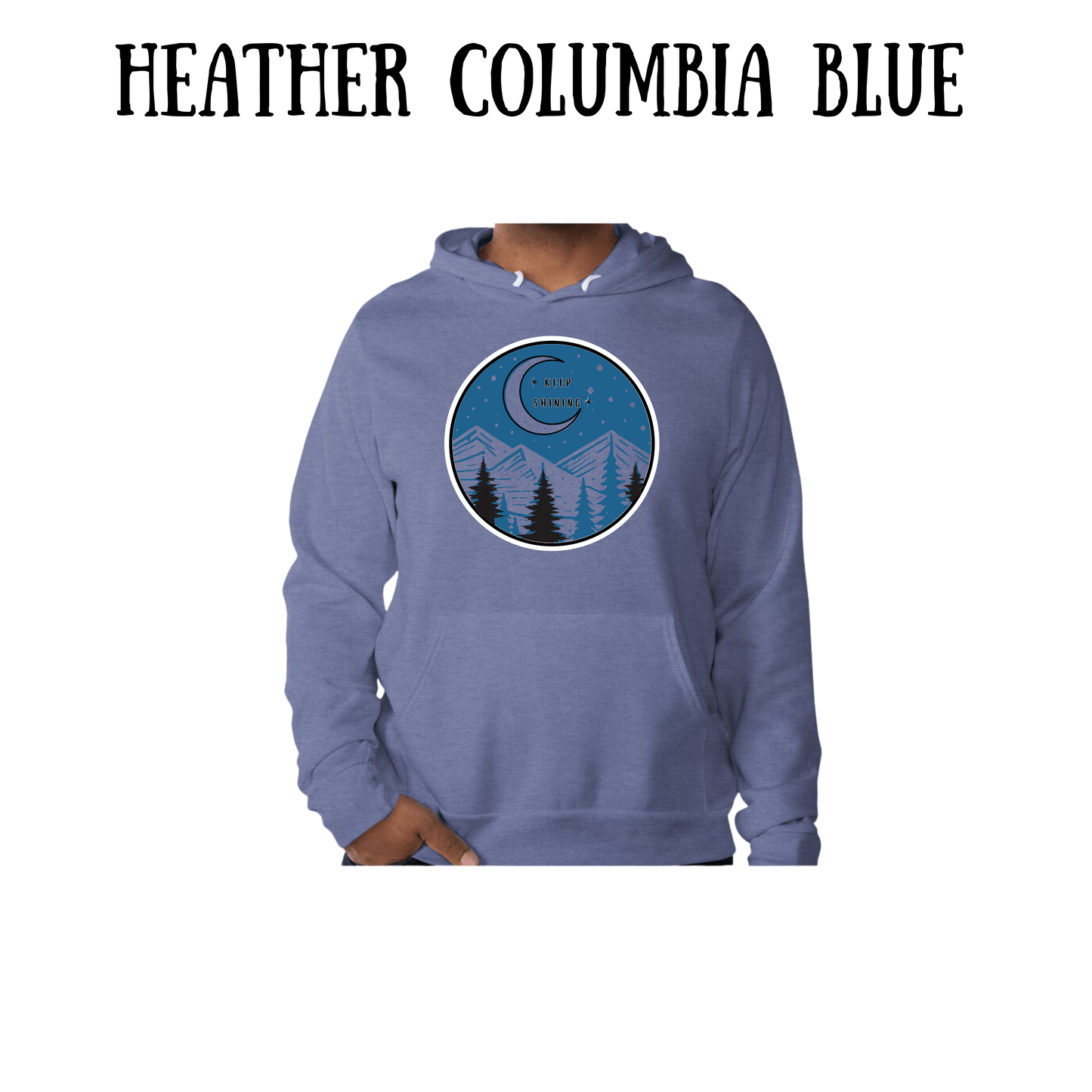 OP - Keep Shining - Sponge Fleece Hoodie - Blues, Purples