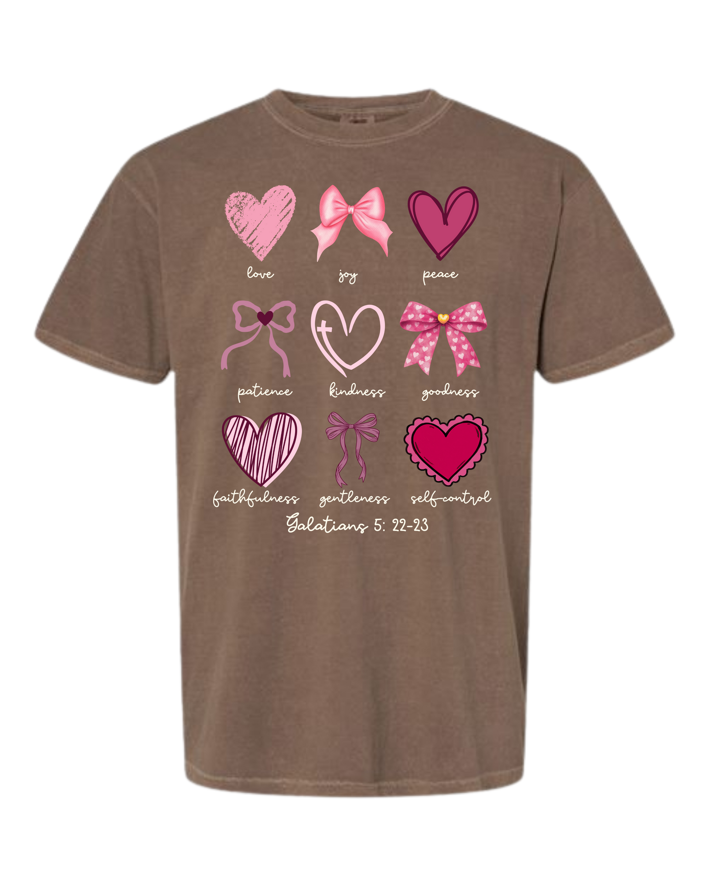 Galatians 5 - Valentines - Comfort Colors - Heavyweight Unisex Tee - Neutral Colors