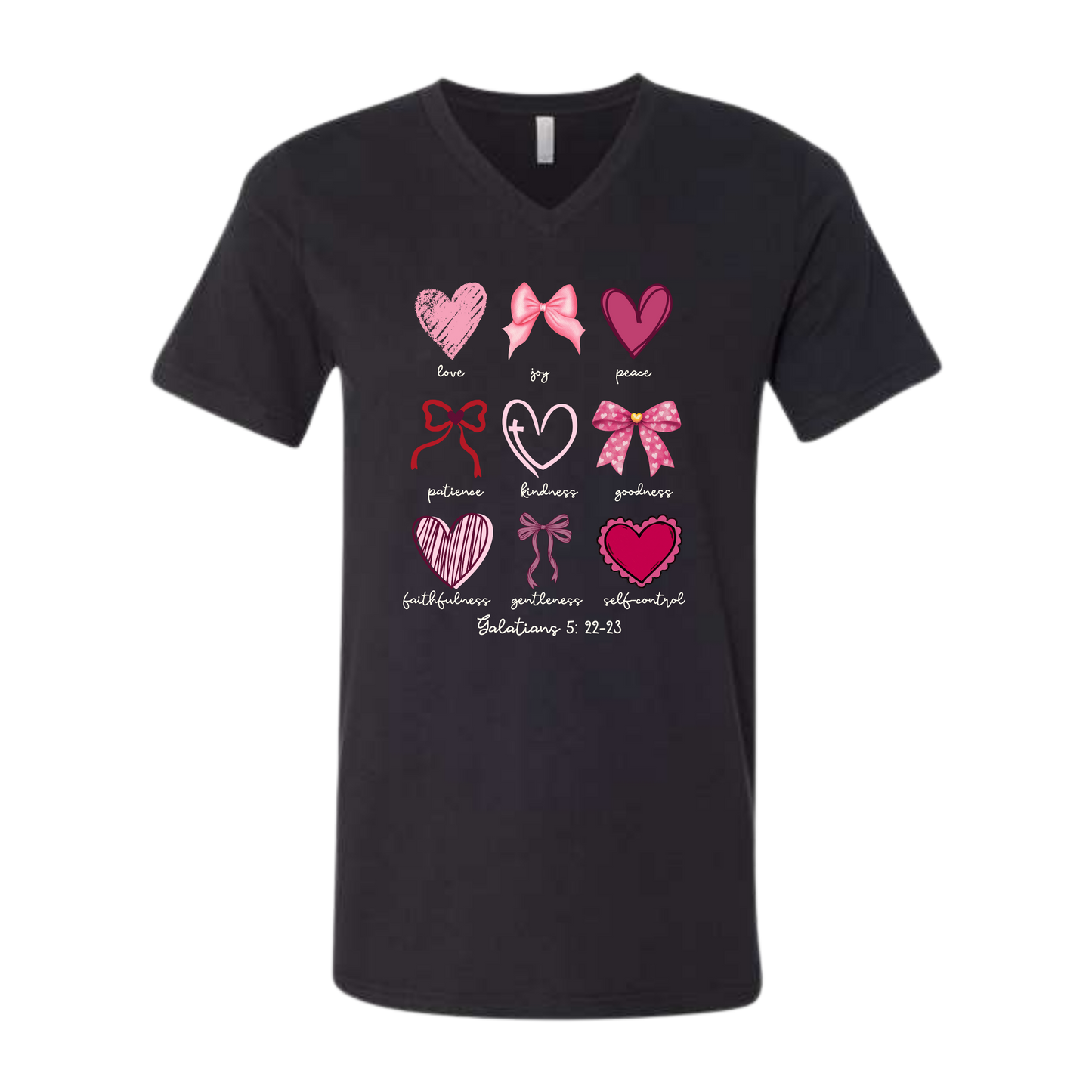 Galatians 5 - Valentines - Bella+Canvas - Unisex V-Neck - Neutral Colors