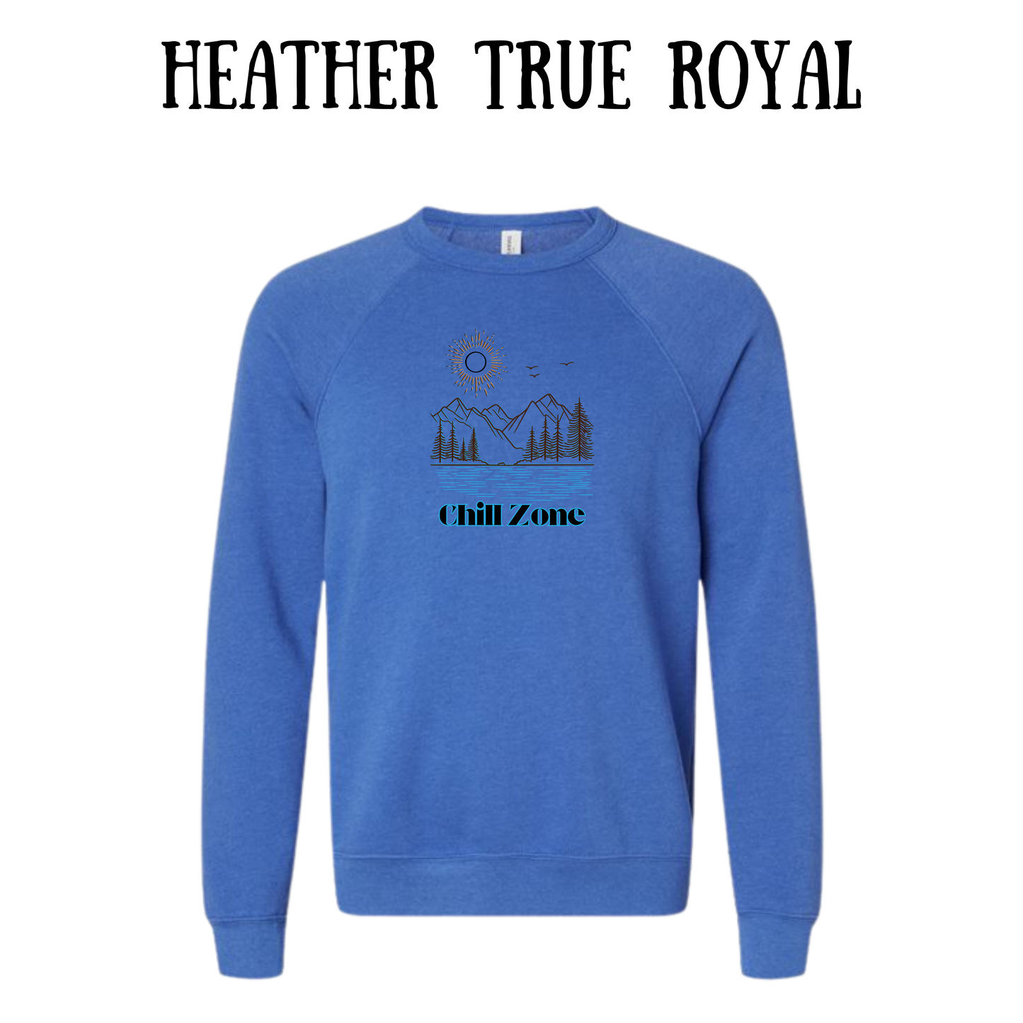 CP - Chill Zone - Sponge Fleece Raglan Sweatshirt - Blues, Purples