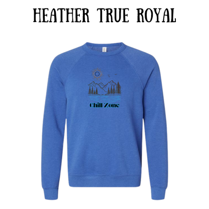 CP - Chill Zone - Sponge Fleece Raglan Sweatshirt - Blues, Purples