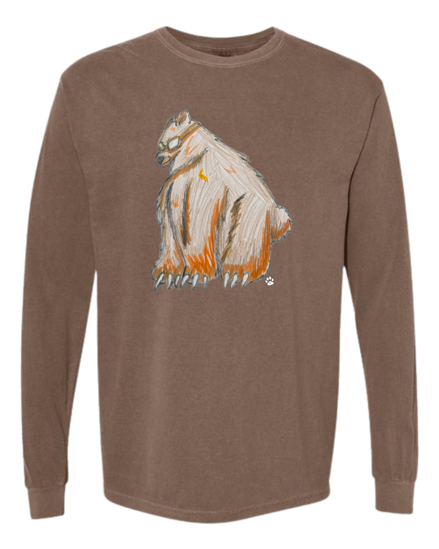 Muscle Bear - Comfort Colors - Heavyweight Long Sleeve Tee - Neutral Colors