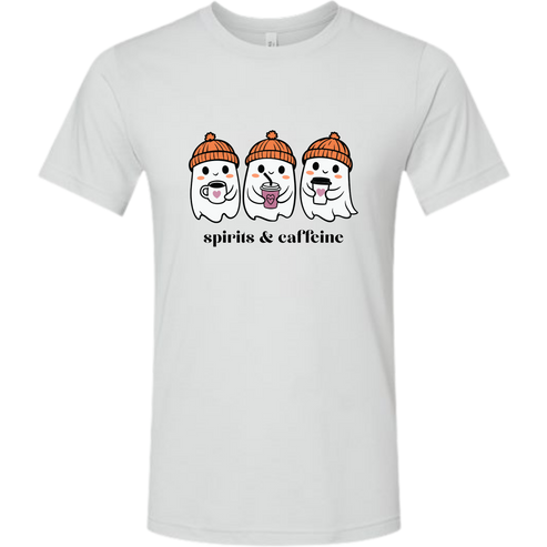 Spirits & Caffeine - Unisex Tee - Neutrals