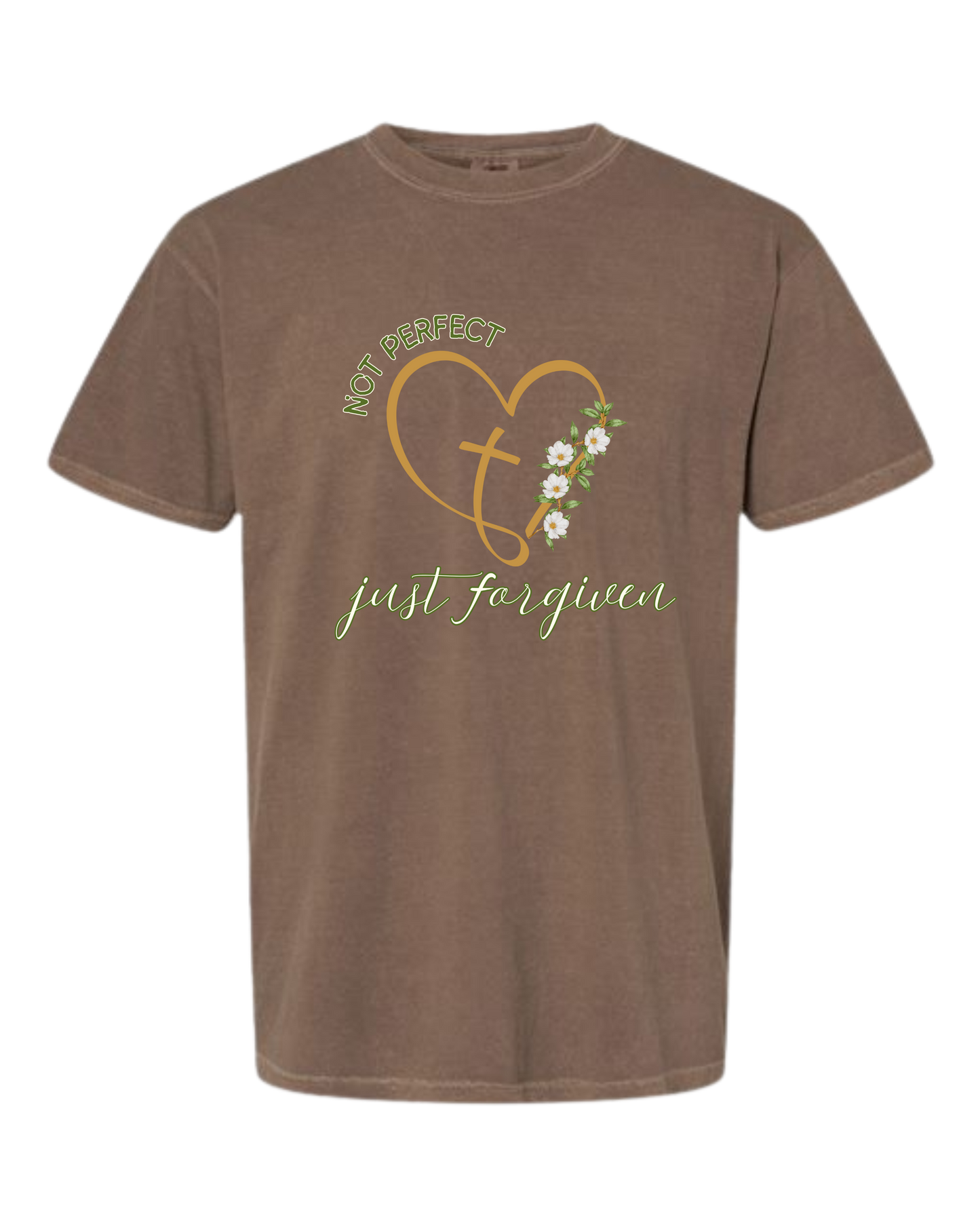 Not Perfect Just Forgiven - Comfort Colors - Heavyweight Unisex Tee - Neutral Colors